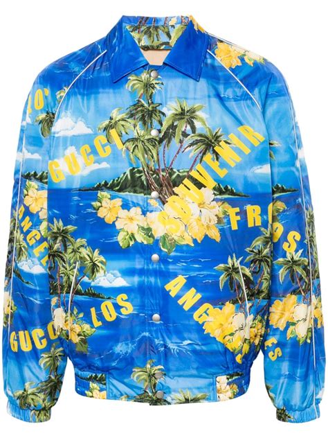 gucci tropical print jacket